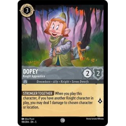 Carta Dopey - Knight Apprentice | Disney Lorcana #181/204·EN·5