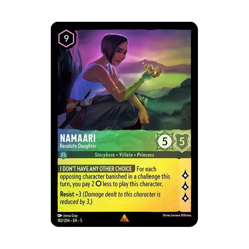 Carta Foil Namaari - Resolute Daughter | Disney Lorcana #182/204·EN·5 Carta Foil Namaari - Resolute Daughter | Disney Lorcana #182/204·EN·5