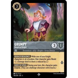 Carta Grumpy - Skeptical Knight | Disney Lorcana #186/204·EN·5