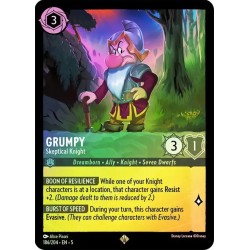 Carta Foil Grumpy - Skeptical Knight | Disney Lorcana #186/204·EN·5