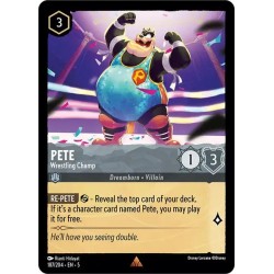 Carta Pete - Wrestling Champ | Disney Lorcana #187/204·EN·5