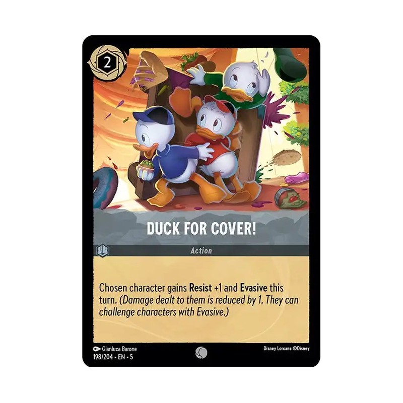 Carta Duck for Cover! | Disney Lorcana #198/204·EN·5 Carta Duck for Cover! | Disney Lorcana #198/204·EN·5