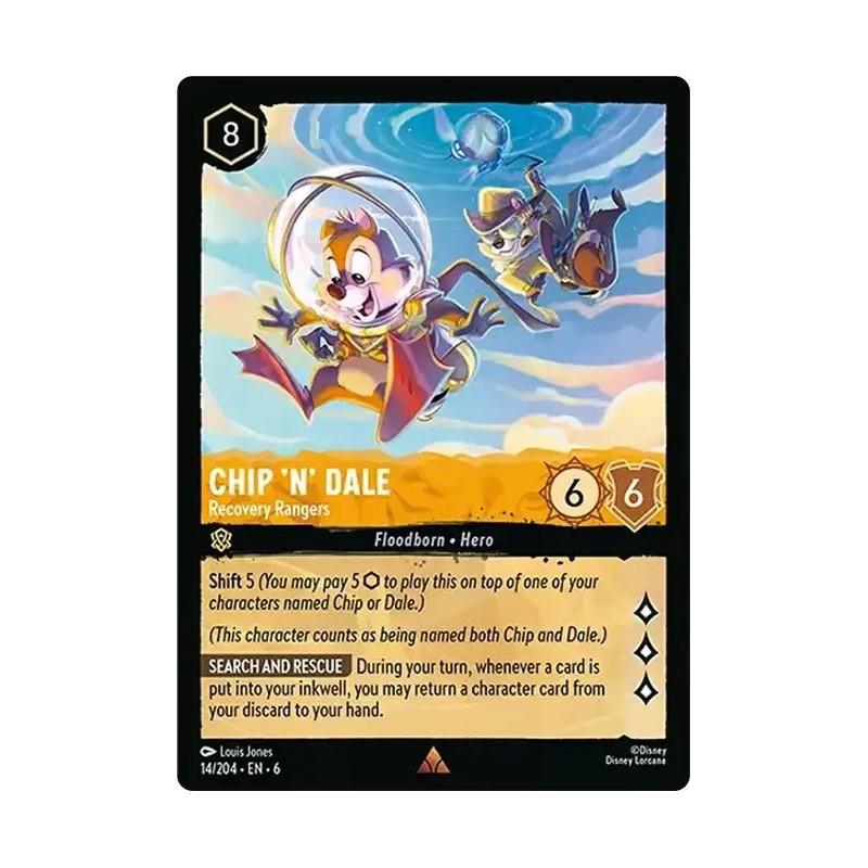 Carta Chip 'n' Dale - Recovery Rangers | Disney Lorcana #014/204·EN·6 Carta Chip 'n' Dale - Recovery Rangers | Disney Lorcana #014/204·EN·6