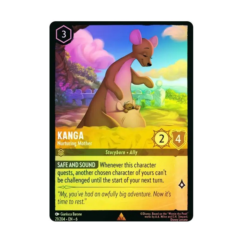 Carta Foil Kanga - Nurturing Mother | Disney Lorcana #021/204·EN·6 Carta Foil Kanga - Nurturing Mother | Disney Lorcana #021/204·EN·6