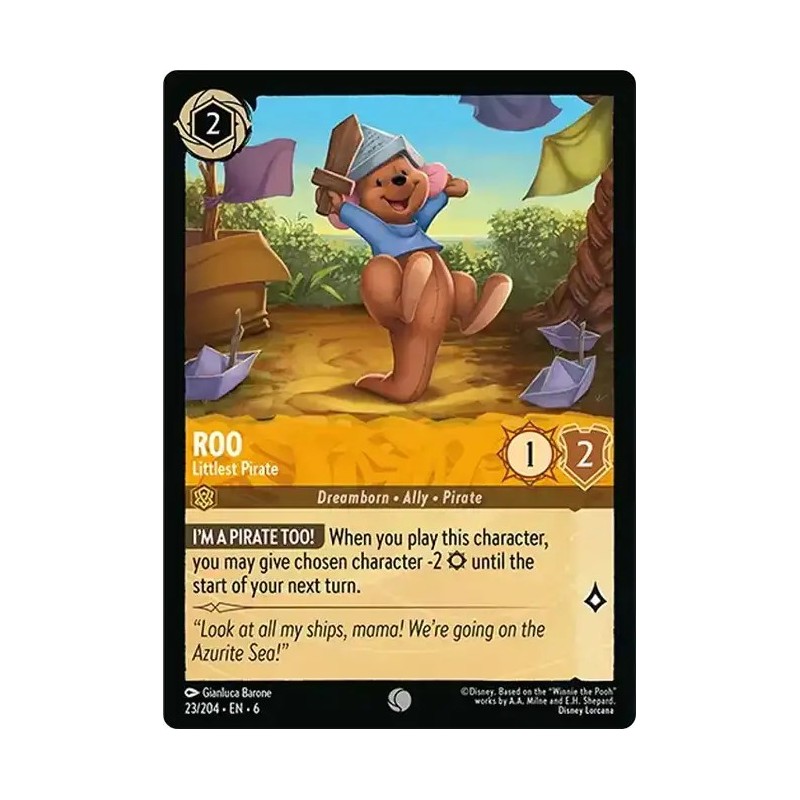 Carta Roo - Littlest Pirate | Disney Lorcana #023/204·EN·6 Carta Roo - Littlest Pirate | Disney Lorcana #023/204·EN·6