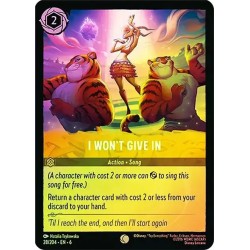 Carta Foil I Won't Give In | Disney Lorcana #028/204·EN·6