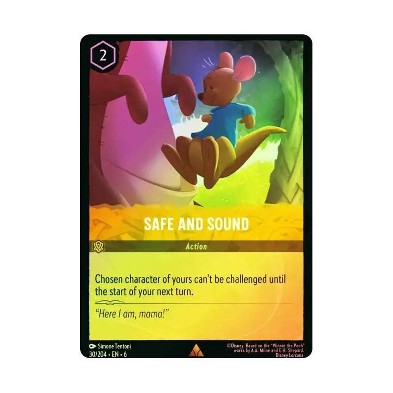 Carta Foil Safe and Sound | Disney Lorcana #030/204·EN·6 Carta Foil Safe and Sound | Disney Lorcana #030/204·EN·6