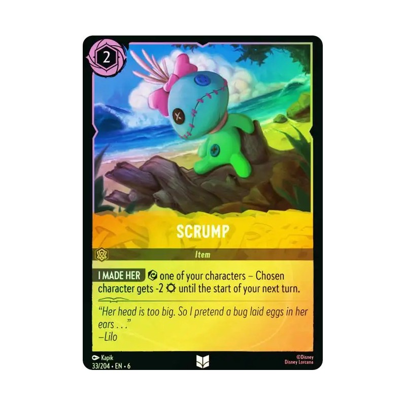 Carta Foil Scrump | Disney Lorcana #033/204·EN·6 Carta Foil Scrump | Disney Lorcana #033/204·EN·6