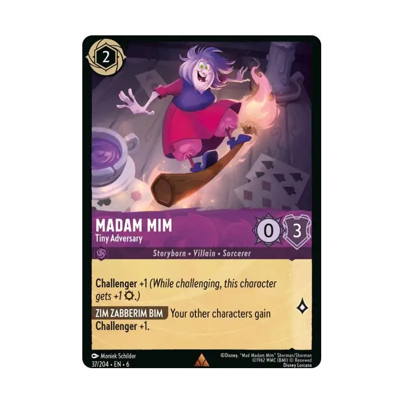 Carta Madam Mim - Tiny Adversary | Disney Lorcana #037/204·EN·6 Carta Madam Mim - Tiny Adversary | Disney Lorcana #037/204·EN·6