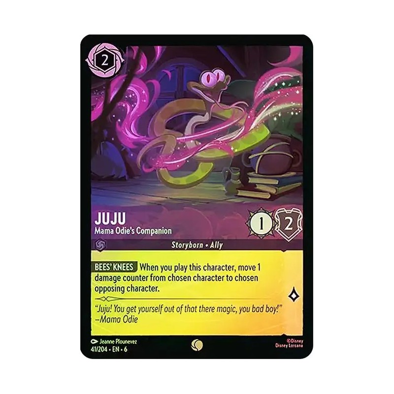 Carta Foil Juju - Mama Odie's Companion | Disney Lorcana #041/204·EN·6 Carta Foil Juju - Mama Odie's Companion | Disney Lorcana #041/204·EN·6
