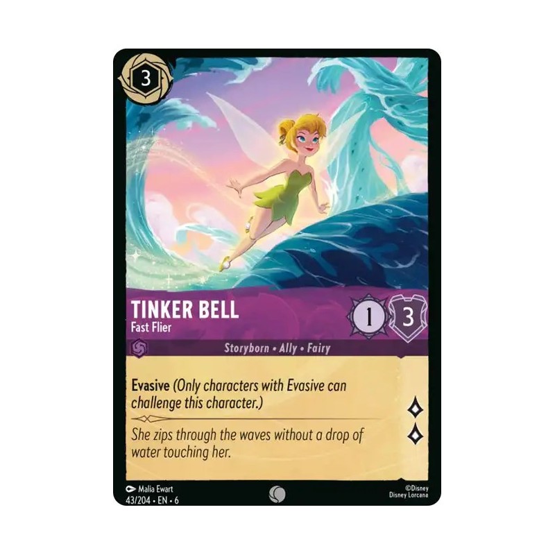 Carta Tinker Bell - Fast Flier | Disney Lorcana #043/204·EN·6 Carta Tinker Bell - Fast Flier | Disney Lorcana #043/204·EN·6