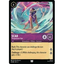 Carta Scar - Tempestuous Lion | Disney Lorcana #047/204·EN·6
