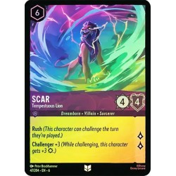 Carta Foil Scar - Tempestuous Lion | Disney Lorcana #047/204·EN·6