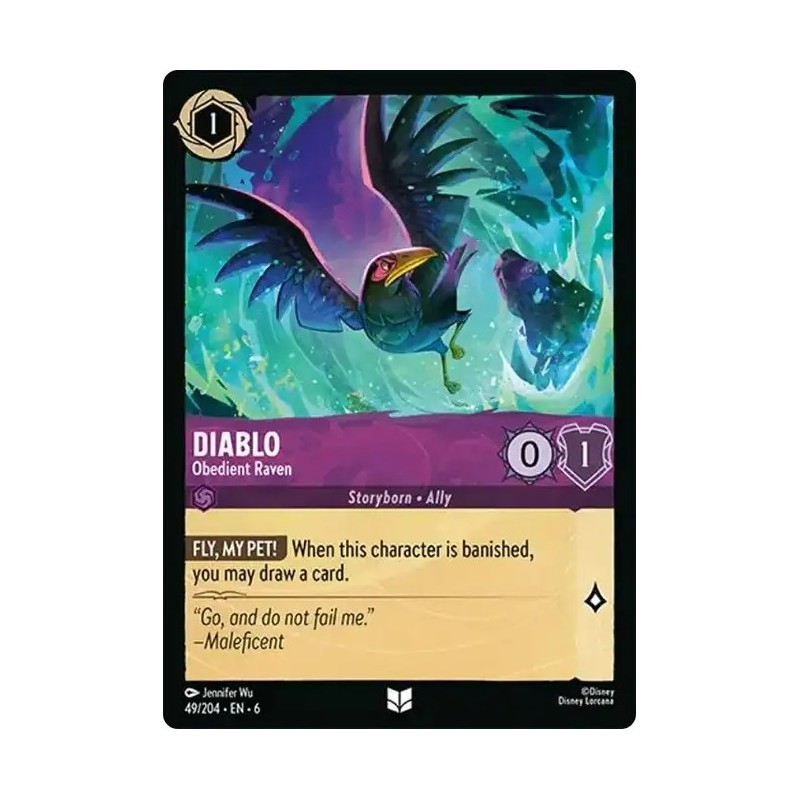 Carta Diablo - Obedient Raven | Disney Lorcana #049/204·EN·6 Carta Diablo - Obedient Raven | Disney Lorcana #049/204·EN·6