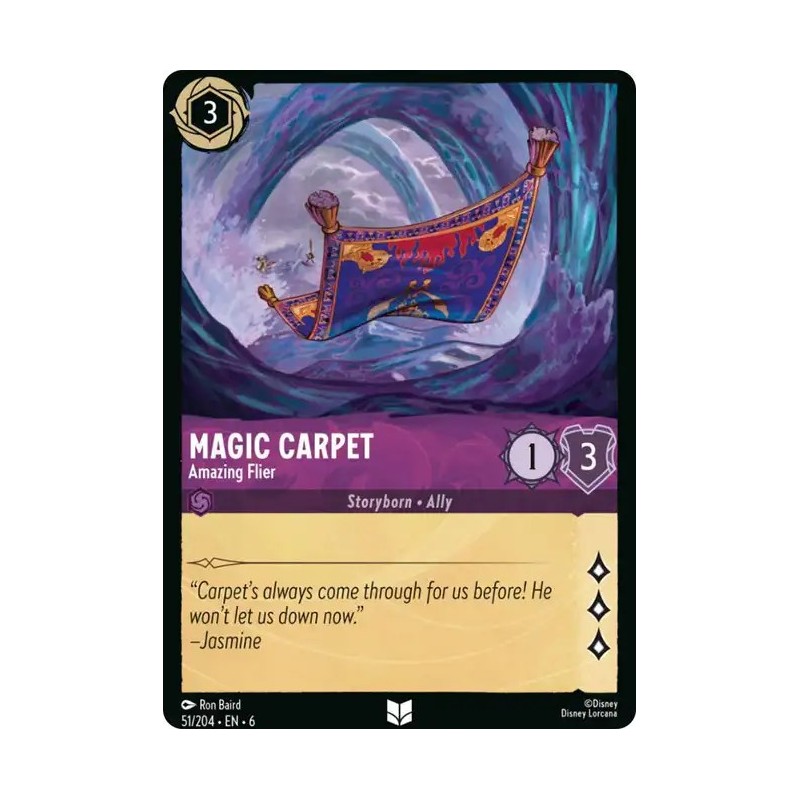 Carta Magic Carpet - Amazing Flier | Disney Lorcana #051/204·EN·6 Carta Magic Carpet - Amazing Flier | Disney Lorcana #051/204·EN·6