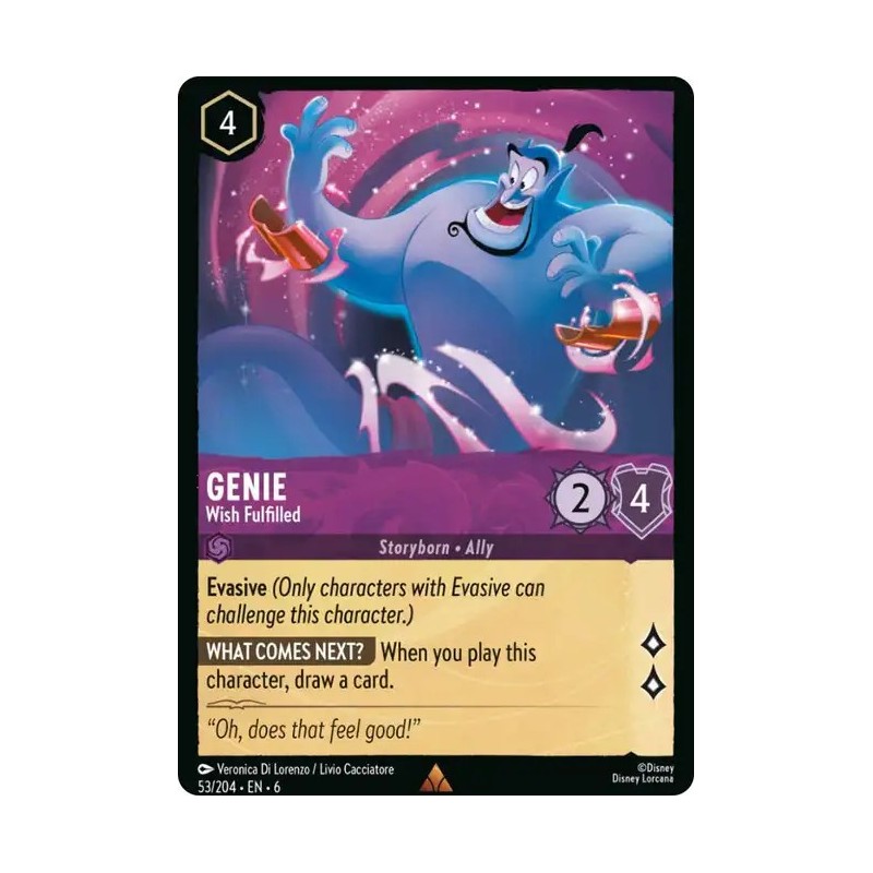 Carta Genie - Wish Fulfilled | Disney Lorcana #053/204·EN·6 Carta Genie - Wish Fulfilled | Disney Lorcana #053/204·EN·6