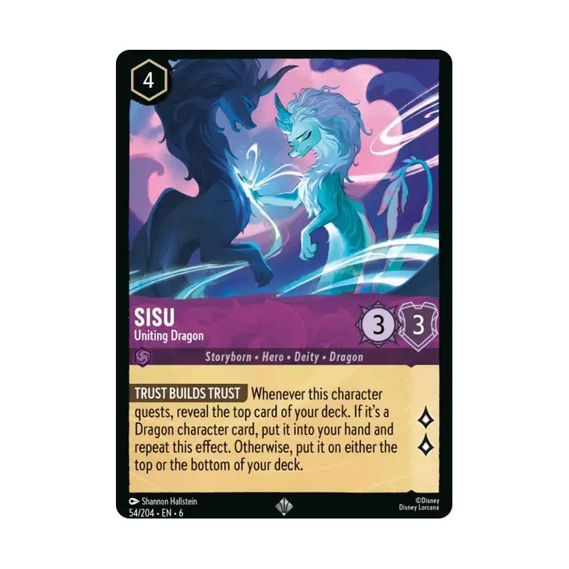Carta Sisu - Uniting Dragon | Disney Lorcana #054/204·EN·6 Carta Sisu - Uniting Dragon | Disney Lorcana #054/204·EN·6
