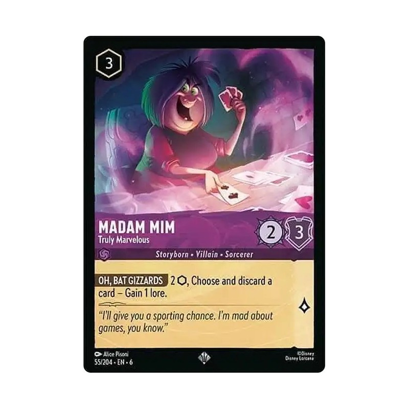 Carta Madam Mim - Truly Marvelous | Disney Lorcana #055/204·EN·6 Carta Madam Mim - Truly Marvelous | Disney Lorcana #055/204·EN·6