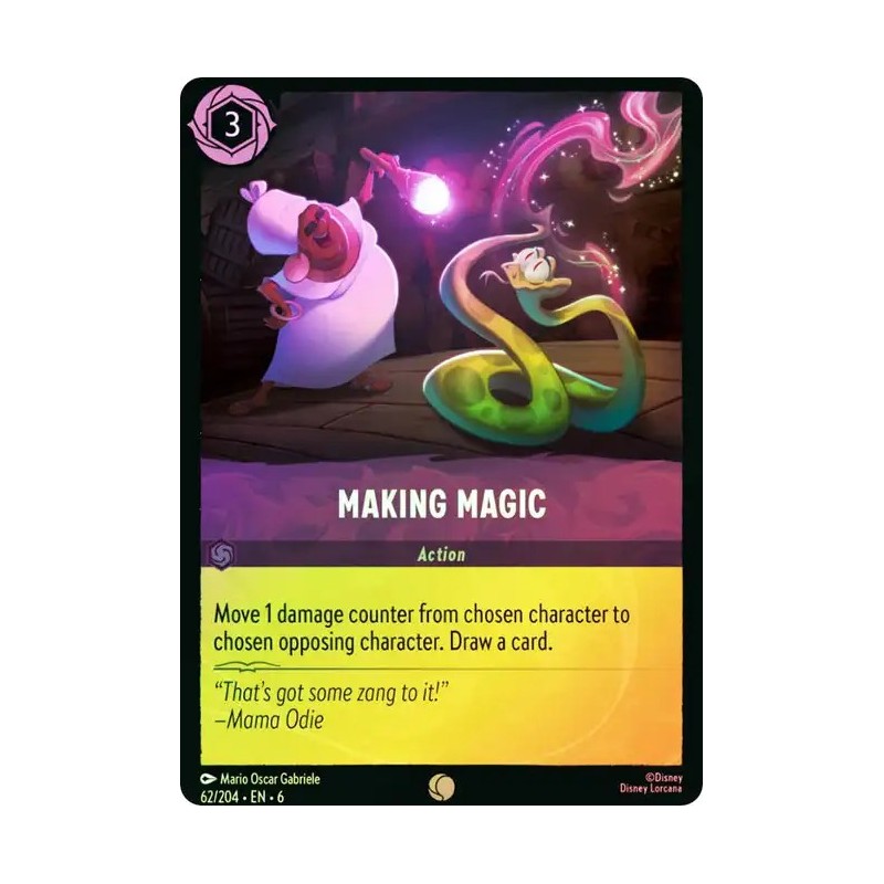 Carta Foil Making Magic | Disney Lorcana #062/204·EN·6 Carta Foil Making Magic | Disney Lorcana #062/204·EN·6