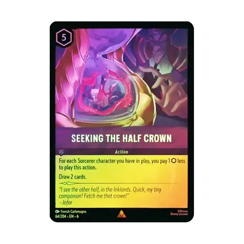 Carta Foil Seeking the Half Crown | Disney Lorcana #064/204·EN·6 Carta Foil Seeking the Half Crown | Disney Lorcana #064/204·EN·6