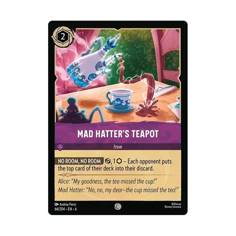 Carta Mad Hatter's Teapot | Disney Lorcana #066/204·EN·6 Carta Mad Hatter's Teapot | Disney Lorcana #066/204·EN·6