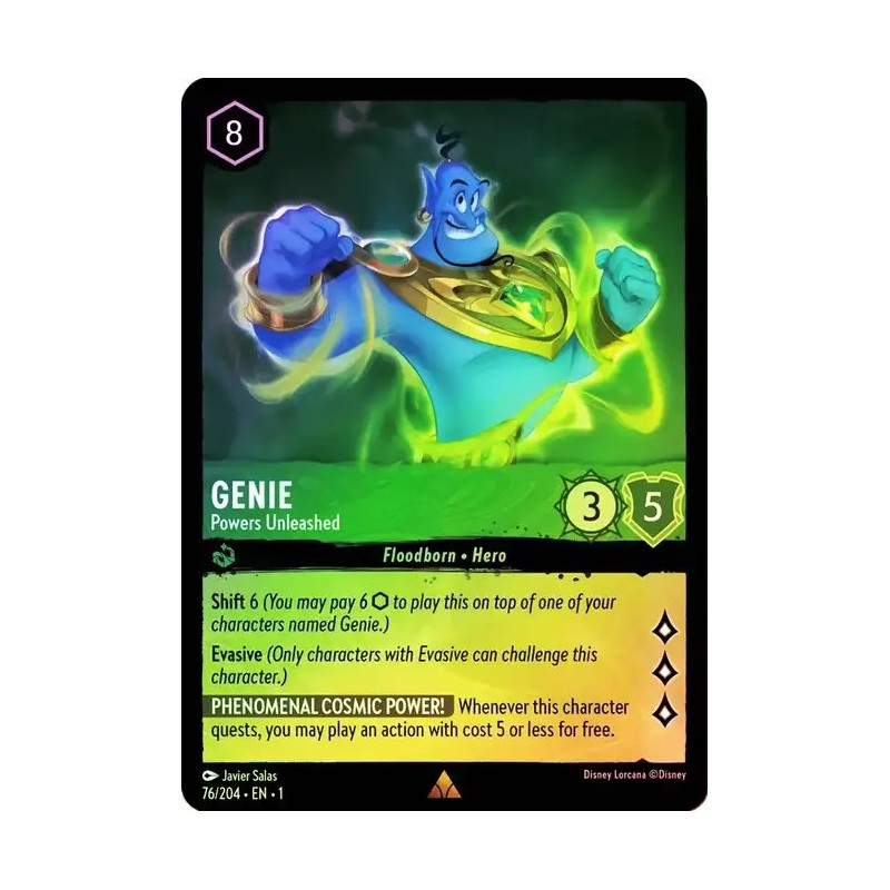 076/204·EN·1 | Genie - Powers Unleashed | Temporada 1 | Carta FOIL en Inglés 076/204·EN·1 | Genie - Powers Unleashed | Temporada 1 | Carta FOIL en Inglés